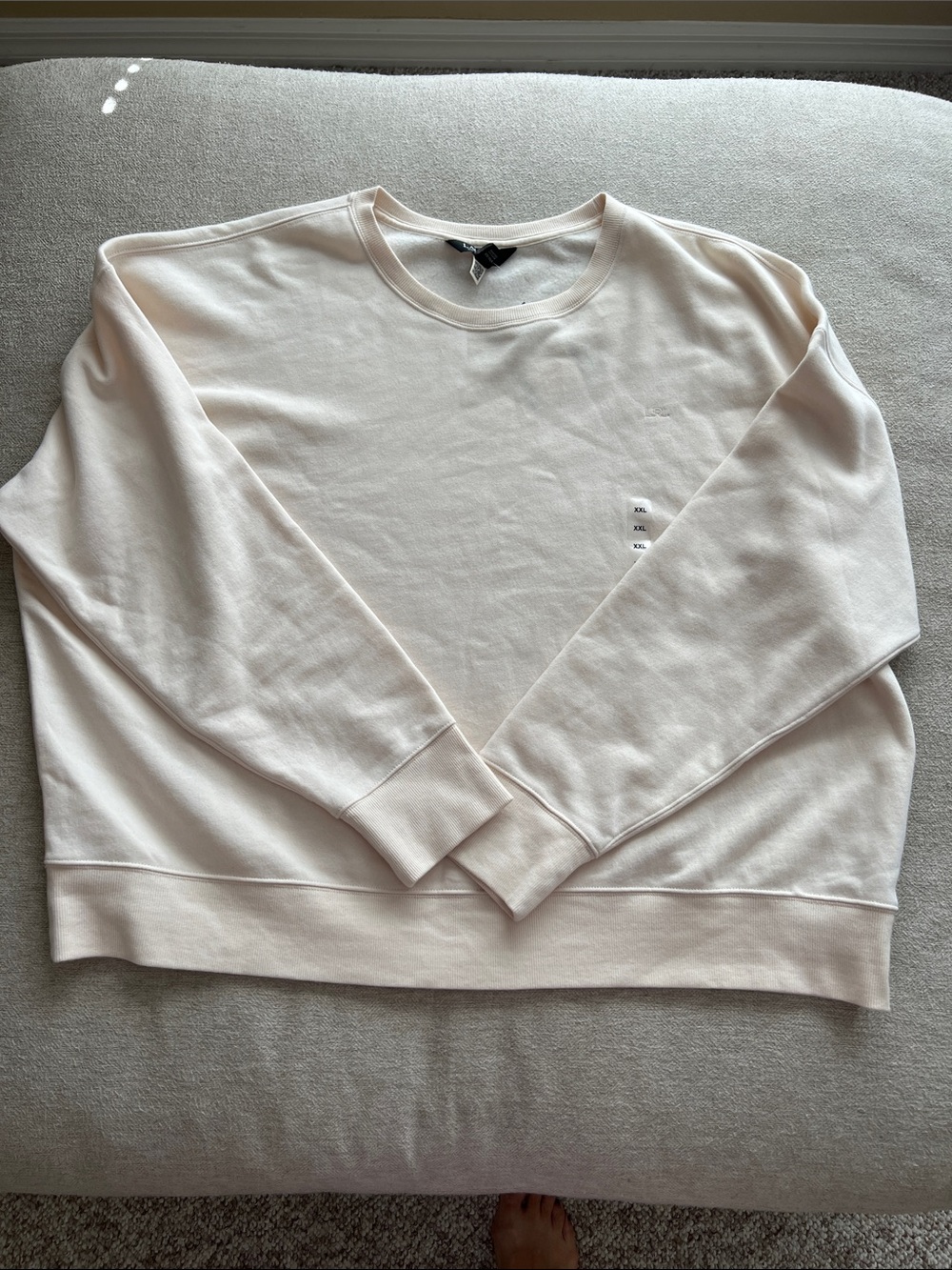 Lauren Ralph Lauren Women's Crewneck Sweater in Light Cream - Picture 9 of 9
